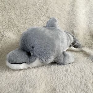 Ganz Webkinz Grey Bottlenose Dolphin No Code HM220 Stuffed Animal